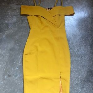 Yellow Cocktail Dress- Small